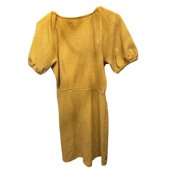 Madewell Texture & Thread Puff Sleeve Dress Sz S - Picture 3 of 6